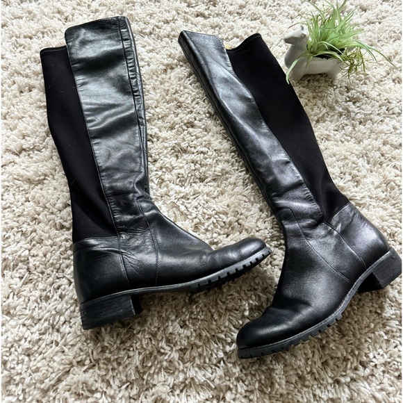 Shoes - Fashionable faux leather highrise black cute going out evening fall wint…